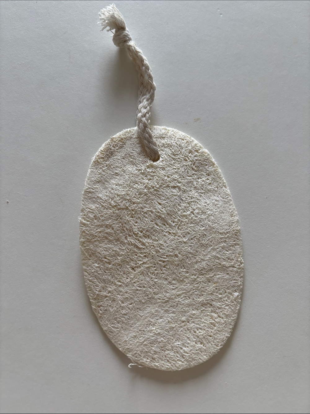 Natural Loofah Bath Exfoliating Pad - Cream